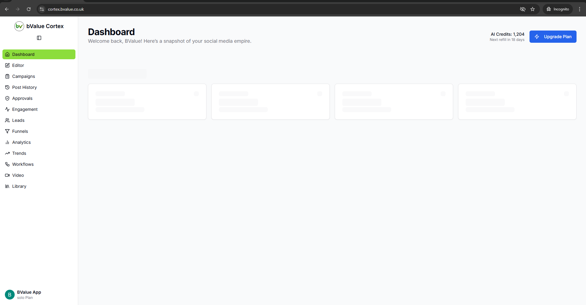 AI-powered social media content editor